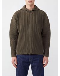 Homme Plissé Issey Miyake - Pleated Crêpe Homme Plissé Issey Miyake Zip-Up Hoodie - Lyst