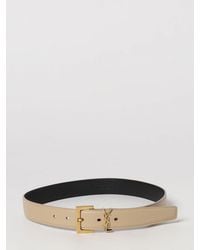 Saint Laurent - Cassandre 3 Cm Calfskin Leather Belt With Ysl Monogram - Lyst