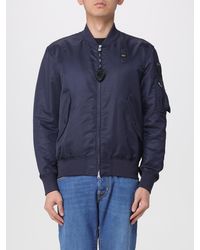 Blauer - Nylon Bomber Jacket With Logo - Lyst