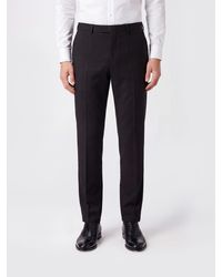 Lardini - Slim Fit Wool And Mohair Tailored Trousers - Lyst