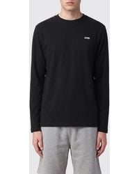 Autry - Long-Sleeved Cotton T-Shirt With Contrasting Embroidered Logo - Lyst