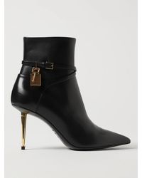 Tom Ford - Leather Ankle Boots With Charm - Lyst