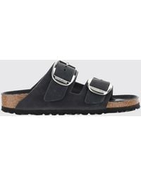 Birkenstock - Arizona Big Buckle Oiled Leather Sandals - Lyst