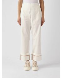 Herno - High-Waisted Wide-Leg Trousers - Lyst