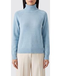 Drumohr - Lambswool Turtleneck Jumper With Dropped Shoulders - Lyst