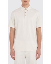 Zanone - Cotton And Silk Polo Shirt - Lyst