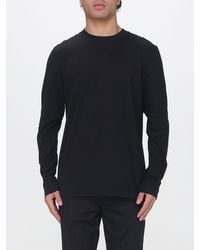 BOSS - Long-Sleeved Cotton T-Shirt With Crew Neck - Lyst