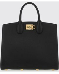 Ferragamo - Studio Box Bag (M) Leather Handbag - Lyst