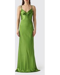 Elisabetta Franchi - Satin Dress - Lyst