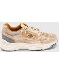 Autry - Hyperway Two-Tone Suede Sneakers With A Worn-Out Effect - Lyst