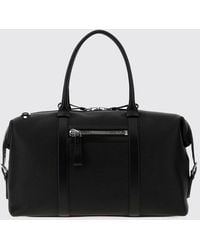 Tom Ford - Calfskin Leather Travel Bag With Double Handle And Shoulder Strap - Lyst
