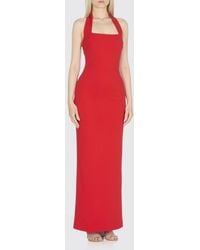 Solace London - Long Crêpe Dress - Lyst