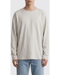 Lemaire - Cotton And Silk T-Shirt - Lyst