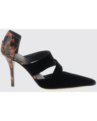 Balmain - Animalier Velvet High Stiletto Heel Court Shoes - Lyst