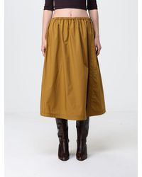 Pinko - Cotton Midi Skirt - Lyst