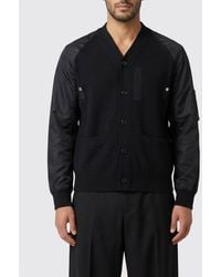 Sacai - Cotton Blend Cardigan - Lyst