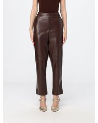 Twinset - High-Waisted Cropped Rock-Style Trousers - Lyst