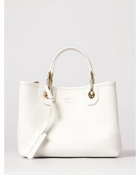 Emporio Armani - Myea Grained Faux Leather Tote Bag - Lyst