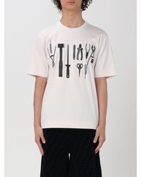 Fendi - T-shirt in cotone con stampa - Lyst