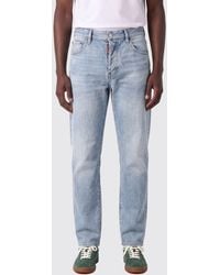 DSquared² - Slim Fit Cotton Denim Jeans - Lyst
