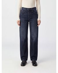 Dondup - High-Waisted Wide-Leg Cotton And Lyocell Denim Jeans - Lyst