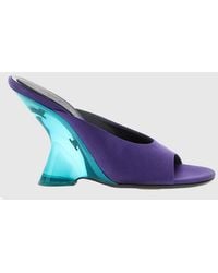 Dries Van Noten - Satin Mules - Lyst
