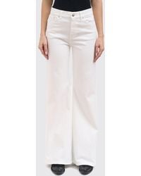 Dondup - Wide Leg Stretch Denim Jeans - Lyst