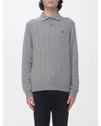 Polo Ralph Lauren - Long-Sleeve Knitted Polo - Lyst