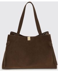 Yuzefi - Gyoza Tote Suede Shoulder Bag - Lyst