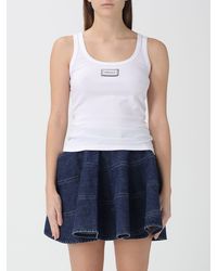 Versace - Camiseta De Tirantes Básica De Algodón Elástico - Lyst