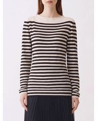 Fabiana Filippi - Striped Cotton Knit Top - Lyst