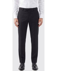 BOSS - Virgin Wool Blend Tailored Trousers - Lyst