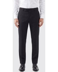 BOSS - Virgin Wool Blend Tailored Trousers - Lyst