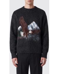 Maison Margiela - Fauna-Print Wool And Alpaca Blend Crewneck Jumper - Lyst