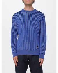 Paul Smith - Striped Cotton And Wool Blend Crewneck Jumper - Lyst