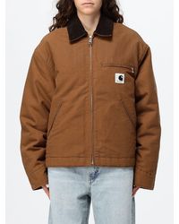 Carhartt - Og Detroit Organic Cotton Canvas Jacket With Velvet Collar - Lyst