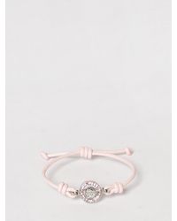 Versace - Medusa Armband Aus Messing Und Leder Mit Eingesetzten Strasssteinen - Lyst