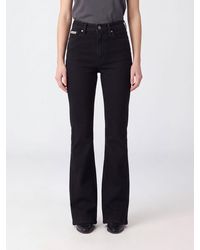 Calvin Klein - Mid-Rise Flared Stretch Jeans - Lyst