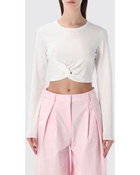 THE GARMENT - Cropped Stretch Viscose Blend Top - Lyst
