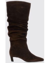 Alohas - Kalila Ruched Suede Knee-High Boots By - Lyst