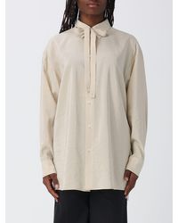 Lemaire - Crinkled Silk Blend Shirt - Lyst