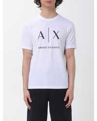 ARMANI EXCHANGE - Cotton T-Shirt With Logo - Lyst