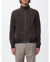 Boglioli - Suede Bomber Jacket - Lyst