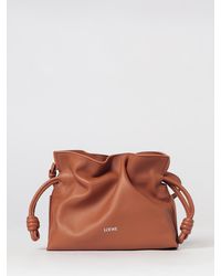 Loewe - Flamenco Calfskin Mini Bucket Bag With Drawstring - Lyst