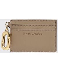Marc Jacobs - Flat Leather Card Holder With Double J Logo - Lyst