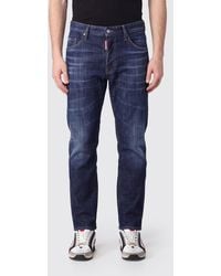 DSquared² - Bro Mid-Rise Straight Fit Jeans - Lyst