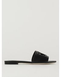 Dolce & Gabbana - Leather Slides - Lyst