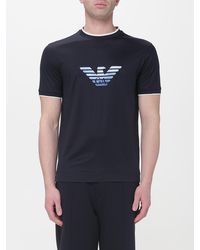 Emporio Armani - Cotton Blend T-Shirt With Logo - Lyst