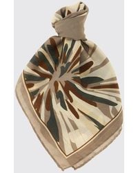 Brunello Cucinelli - Bedruckter Seidenschal - Lyst