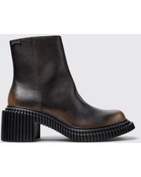 Camper - Pix London Smoked Leather Ankle Boots - Lyst